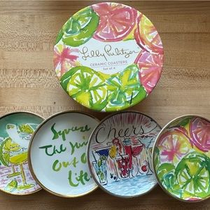Lilly Pulitzer ceramic coasters